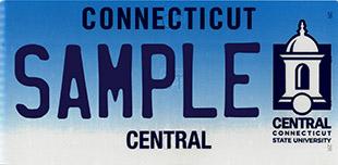 Central Vanity License Plate