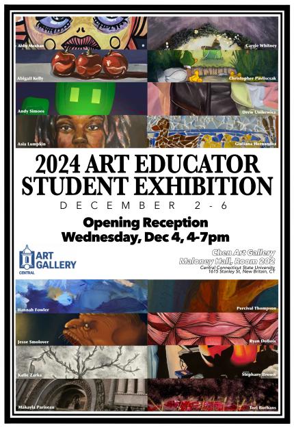 24 Art Educator Student Exhibit Flyer