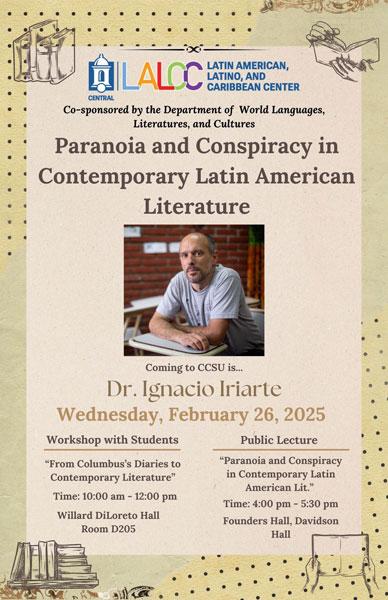 Paranoia and Conspiracy in Contemporary Latin American Literature Flyer