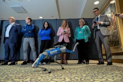 Robotic dog demonstration