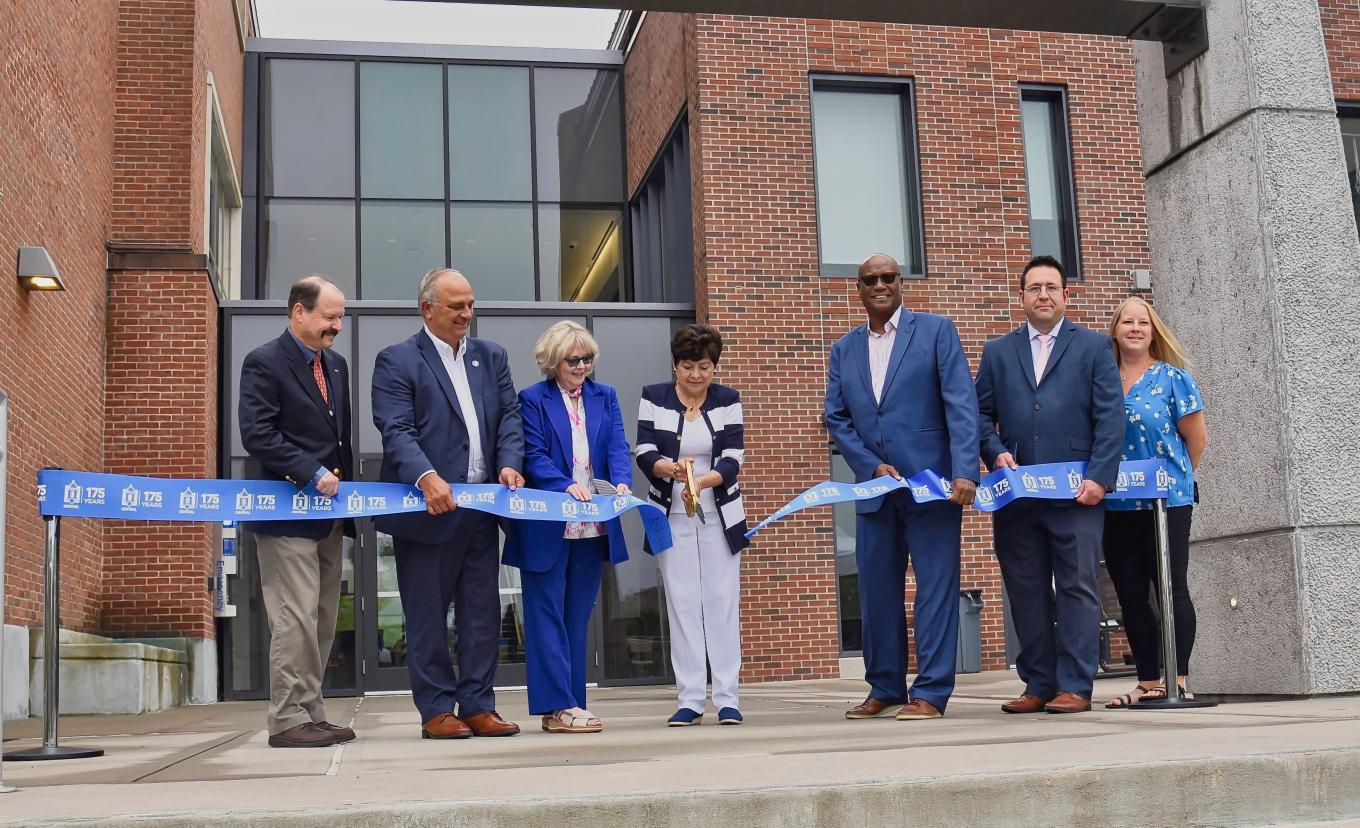Central staff at Barnard Ribbin cutting event