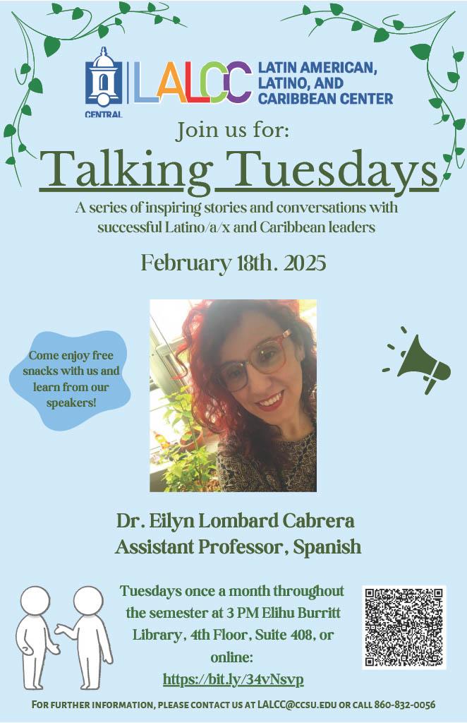 LALCC Talking Tuesdays Flyer