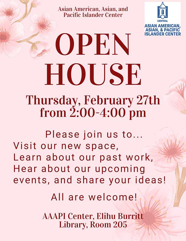 AAAPI Open House Save the date flyer