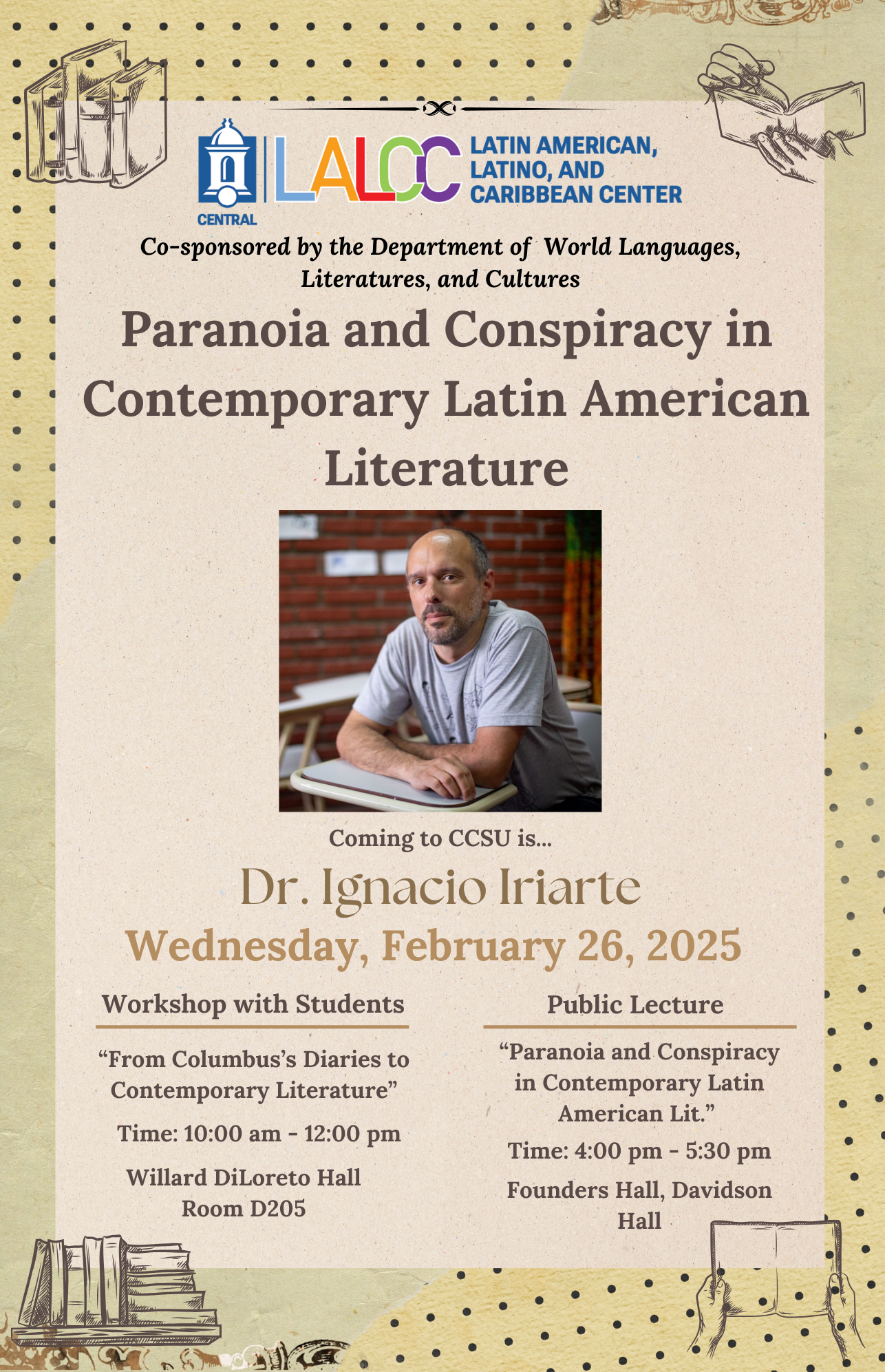 Paranoia and Conspiracy in LA Lit event flyer