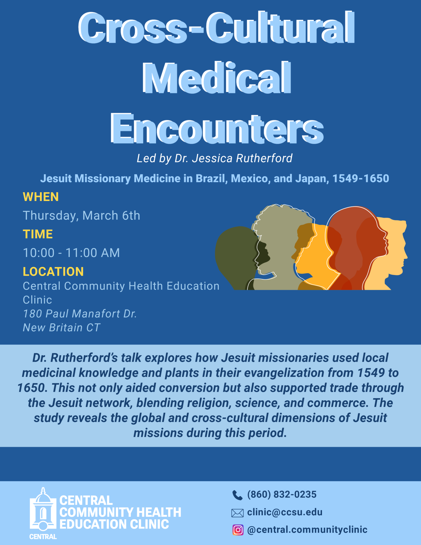 Cross Cultural medical encounters event flyer