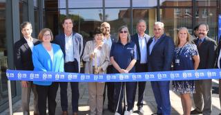 Applied Innovation Hub group photo with ribbon