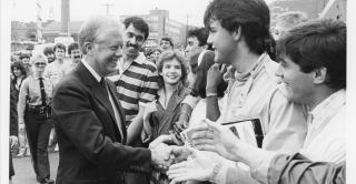 President Carter on the Central campus