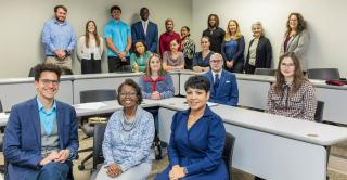 Central Philanthropy students and ASF grant panelists at Vance Hall
