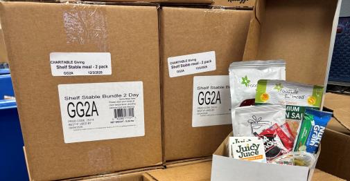 CW Resources, Foodshare stock the shelves at Maria's Place