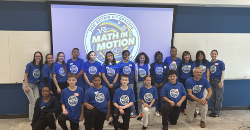 Math in Motion Program connects New Britain students with future educators