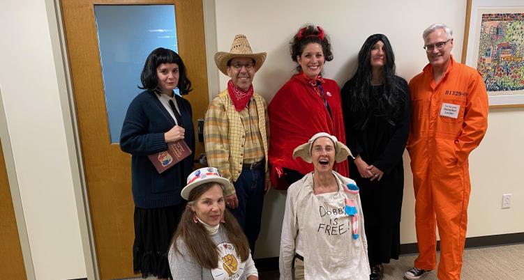 English Department Halloween Photo